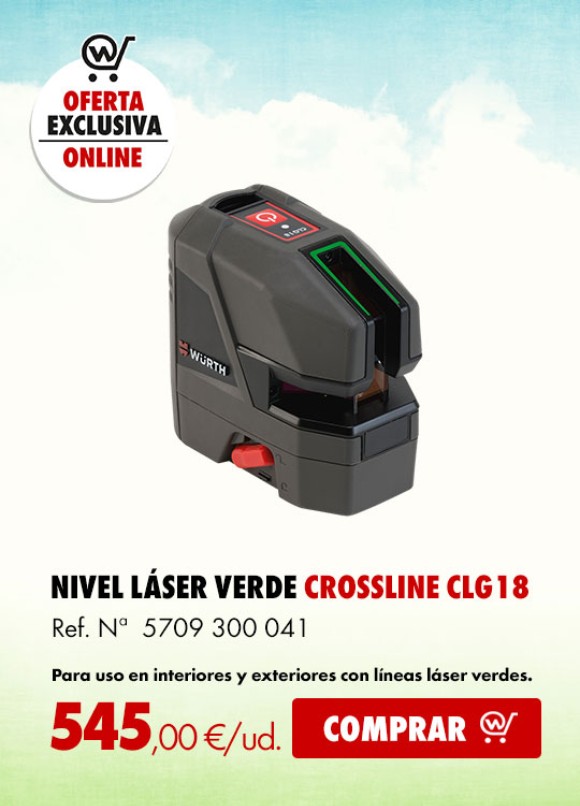 NIVEL LASER VERDE CROSSLINE CLG18