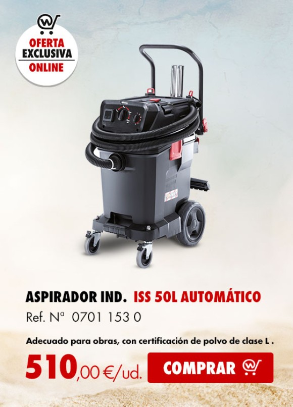 ASPIRADOR INDUSTRIAL ISS 50-L AUTOMATICO