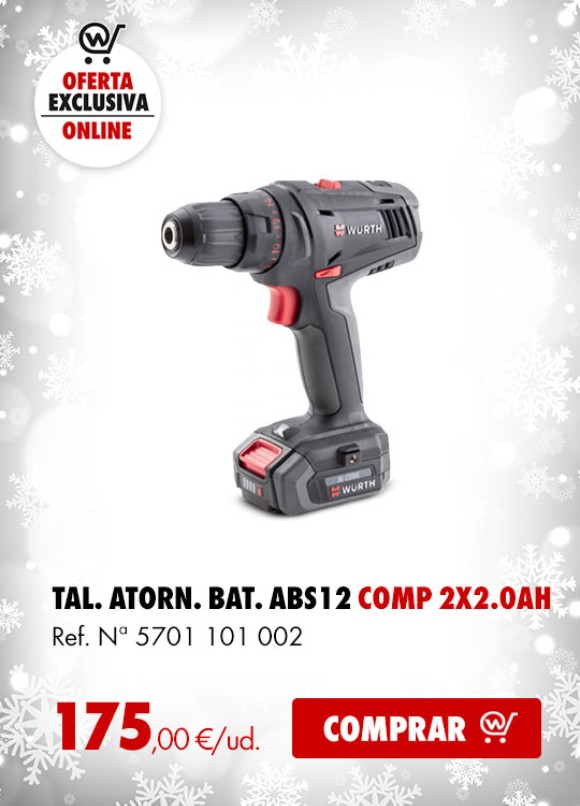 TALADRO ATOR BAT (ABS12 COMPACT) 2X2.0AH