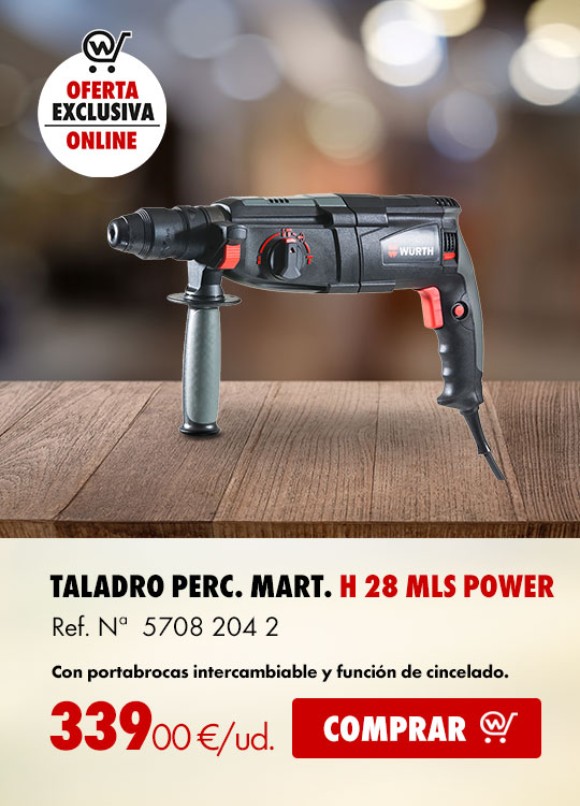 TALAD. PERC. MARTILLO H 28-MLS-POWER