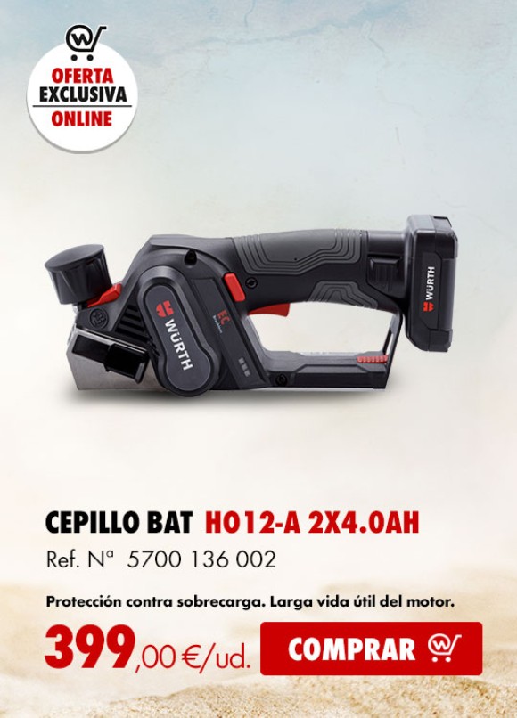 CEPILLO BAT HO12-A 2X4.0AH