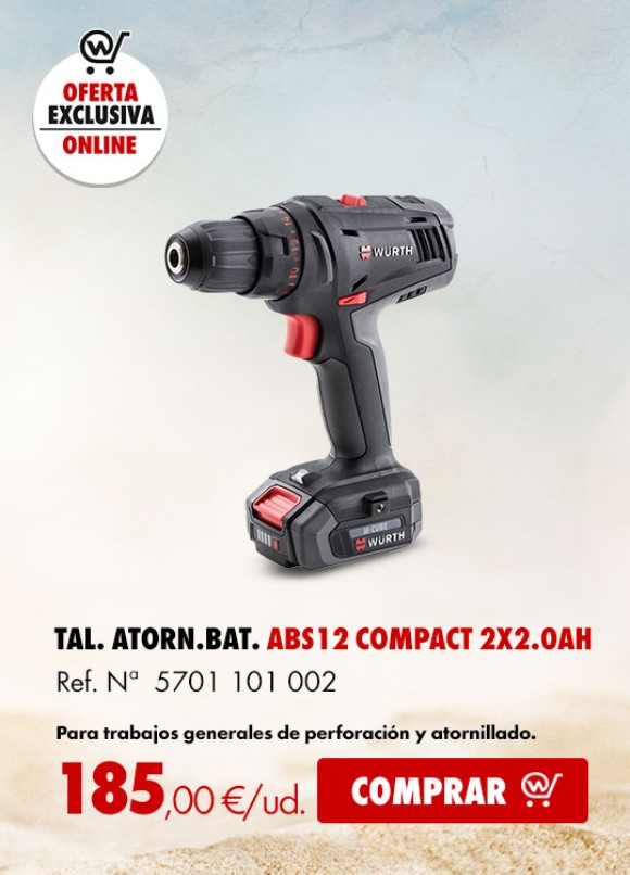 TALADRO-ATOR-BAT-(ABS12 COMPACT)-2X2.0AH
