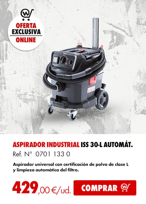ASPIRADOR INDUSTRIAL ISS 30-L AUTOMATICO