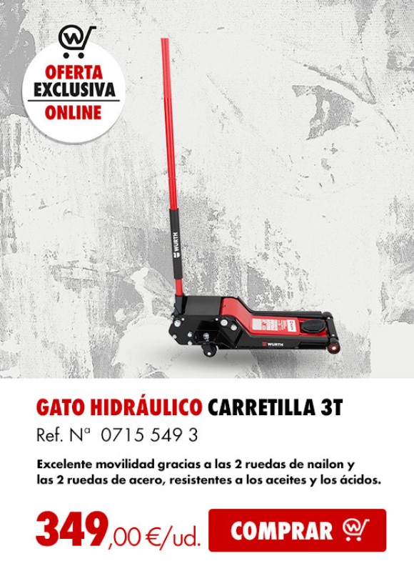 GATO HIDRAULICO CARRETILLA 3T
