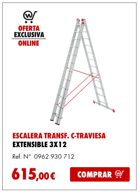 ESCALERA TRANSF. C-TRAVIESA EXTEN. 3X12