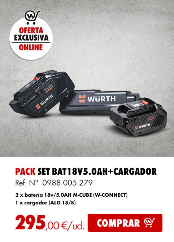 PACK SET BAT18V5.0AH+CARGADOR