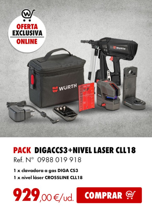 PACK DIGACCS3+NIVEL LASER CLL18