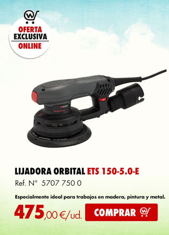 LIJADORA ROTORBITAL ETS 150-5.0-E POWER
