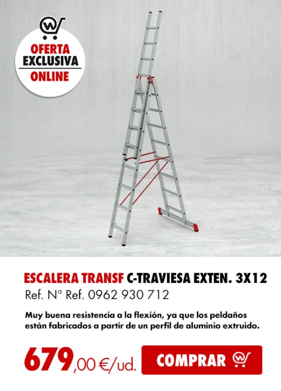 ESCALERA TRANSF. C-TRAVIESA EXTEN. 3X12