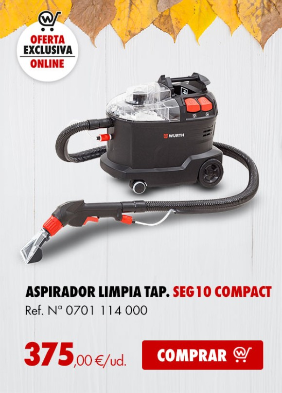 ASPIRADOR LIMPIA TAPICERIA SEG10 COMPACT