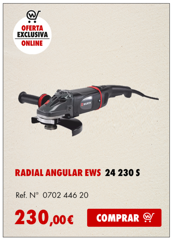 RADIAL ANGULAR EWS24 230 S