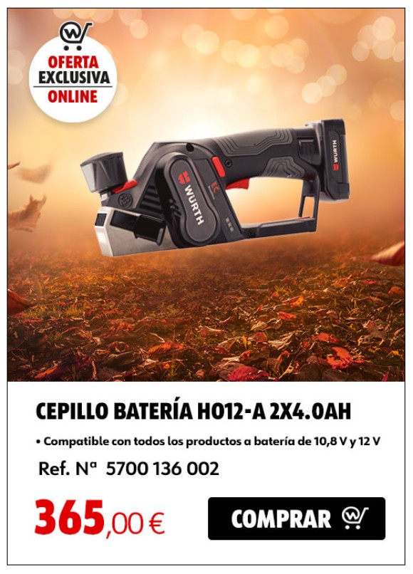 CEPILLO BATERÍA HO12-A 2X4.0AH