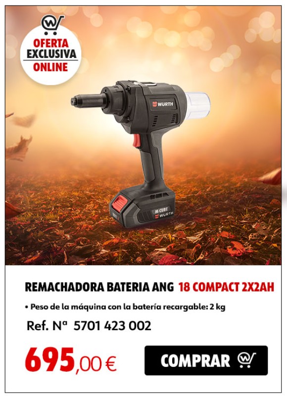 REMACHADORA BATERÍA ANG 18 COMPACT 2X2AH