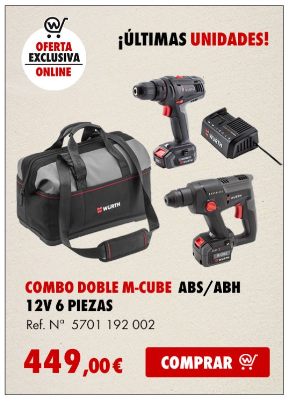 COMBO DOBLE M-CUBE ABS/ABH 12V 6 PIEZAS