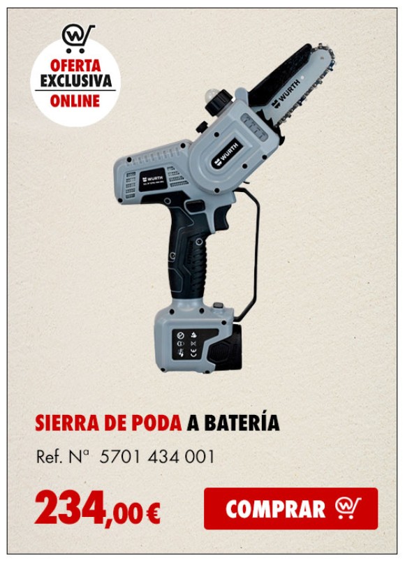 SIERRA DE PODA A BATERIA