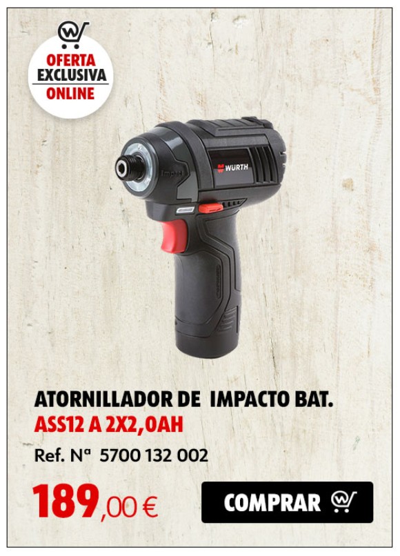ATORNILLADOR DE IMPACTO BAT. ASS12 A 2X2,0AH