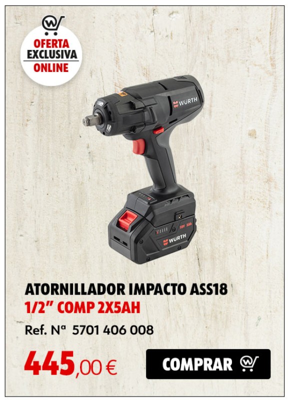 ATORNILLADOR IMPACTO ASS18 1/2' COMP 2X5AH