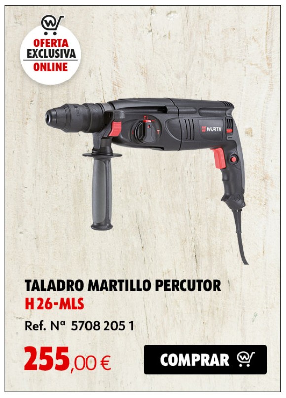 TALADRO MARTILLO PERCUTOR H 26-MLS