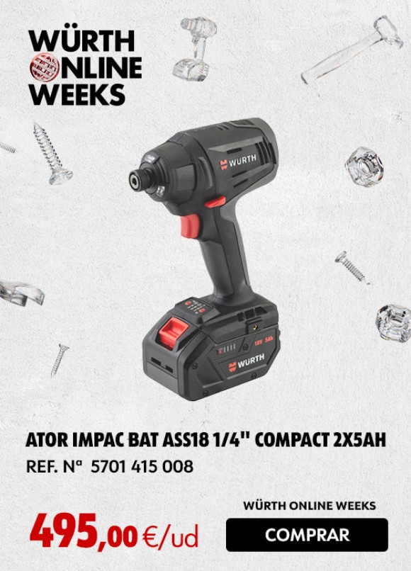 ATOR IMPAC BAT ASS18 1/4' COMPACT 2X5AH