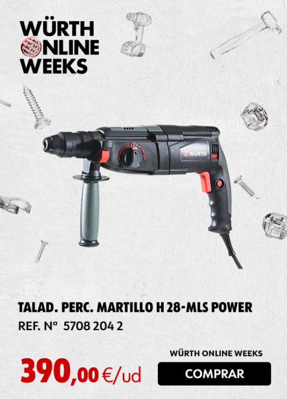 TALAD. PERC. MARTILLO H 28-MLS-POWER