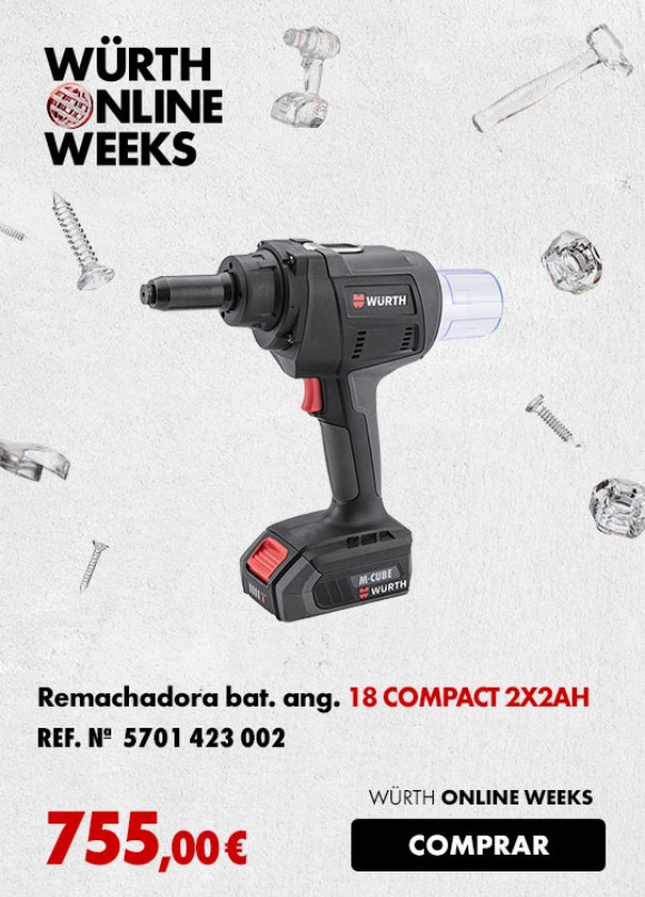 REMACHADORA BATERIA ANG 18 COMPACT 2X2AH